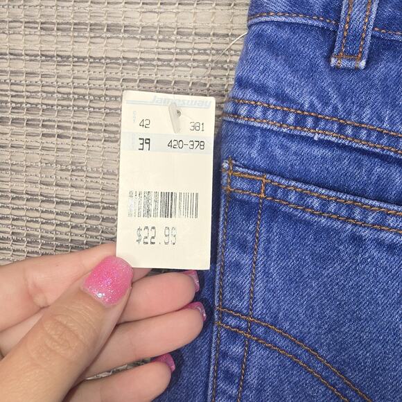 VTG PS Gitano Jeans Womens 14 Regular Blue Relaxed High Rise Tapered 100% Cotton - Picture 5 of 14